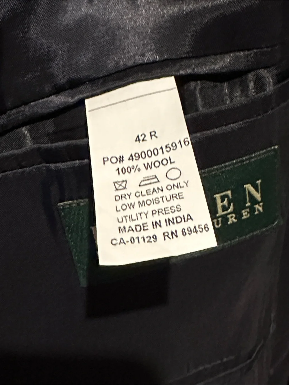 Lauren Ralph Lauren Men's Navy Sport Coat Blazer